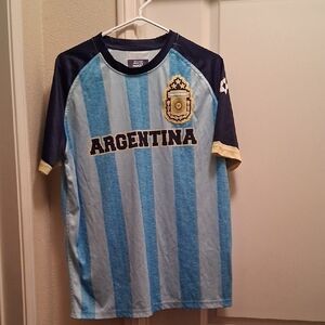 Argentina Kids Blue and Navy Striped Shirt